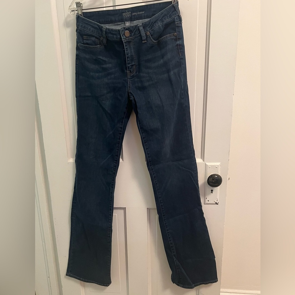 New York & Company Premium SoHo Curvy Bootcut Flare Jeans 6 Tall